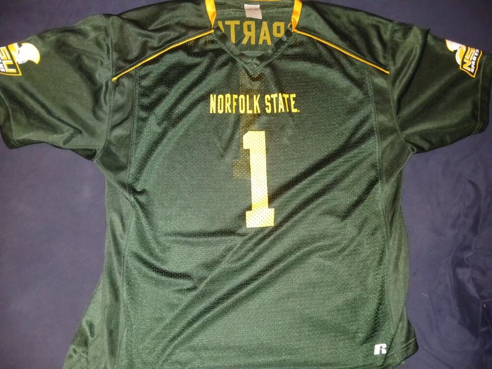 Norfolk State #1 Size XL Russell Game Jersey